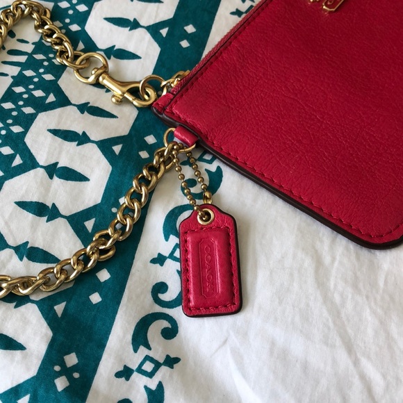 Coach hot pink wrist wallet - Picture 4 of 6